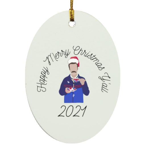 Ted Lasso Merry Christmas Y’all 2021 ornament