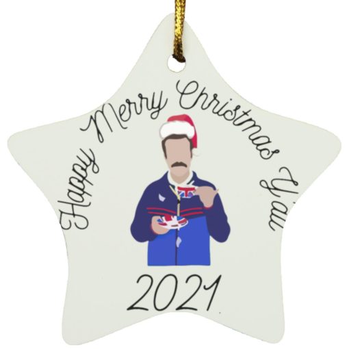 Ted Lasso Merry Christmas Y’all 2021 ornament