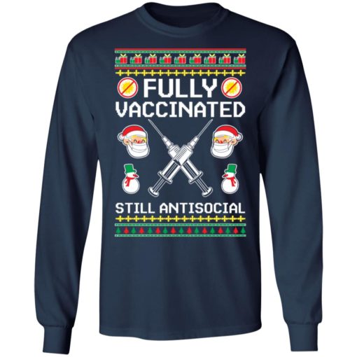 Fully vaccinated still antisocial Christmas sweater