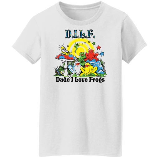 DILF dude i love frogs shirt