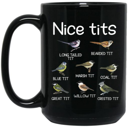 Nice tits long tailed tit bearded tit blue tit mug