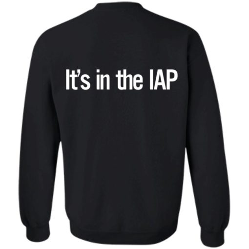 It’s in the IAP shirt