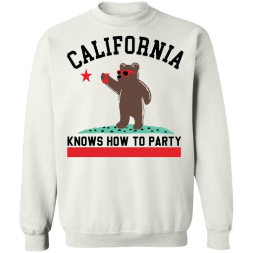 Bear california knows how to party shirt