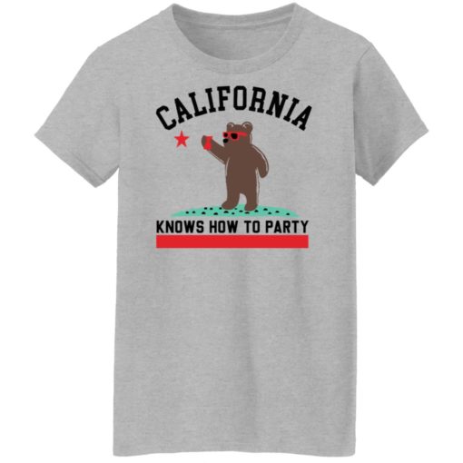 Bear california knows how to party shirt