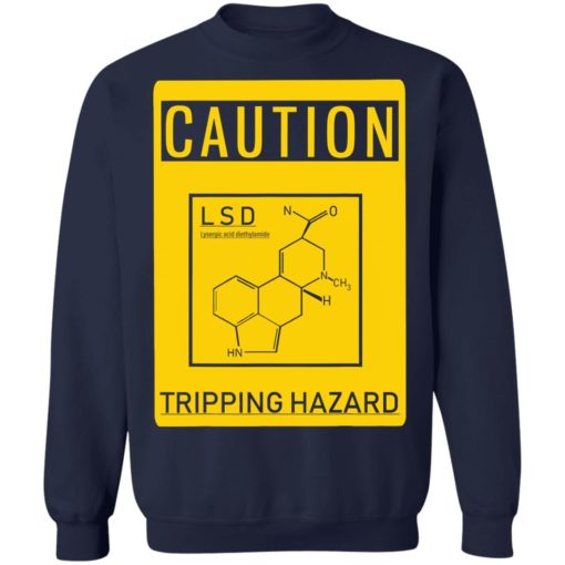 Caution tripping hazard lsd molecule shirt