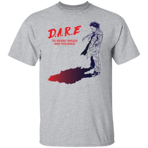 Tetsuo Shima dare to resist drugs and violence shirt