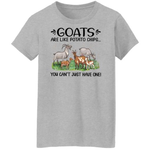 Goats are like potato chips you can’t just have one shirt