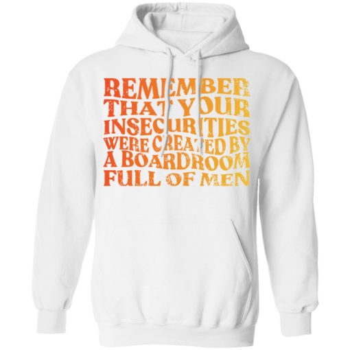 Remember that your insecurities were created shirt