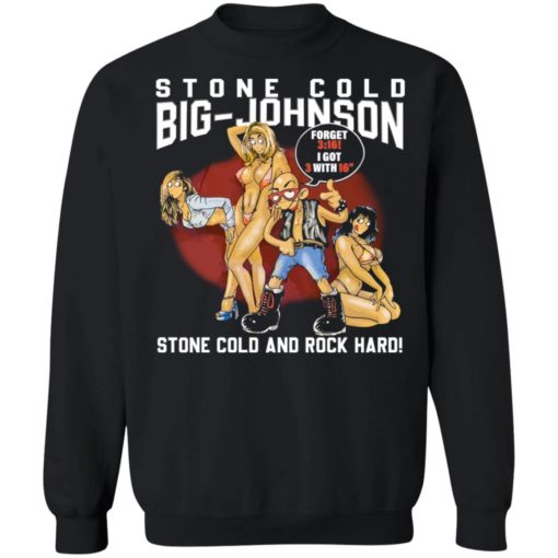 Vintage 90s stone cold big Johnson stone cold and rock hard shirt