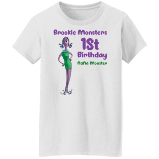 Brookie monsters 1st birthday nana monster shirt