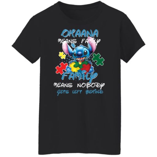 Stitch ohana means family family means nobody gets left behind shirt