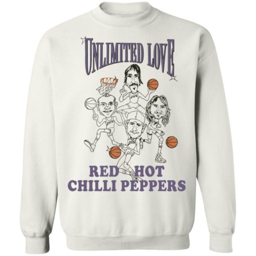 Unlimited love red hot chili peppers shirt