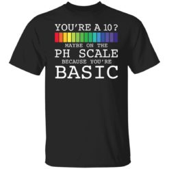 You’re a 10 maybe on the ph scale because you’re basic shirt