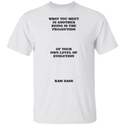 What you meet in another being is the projection shirt