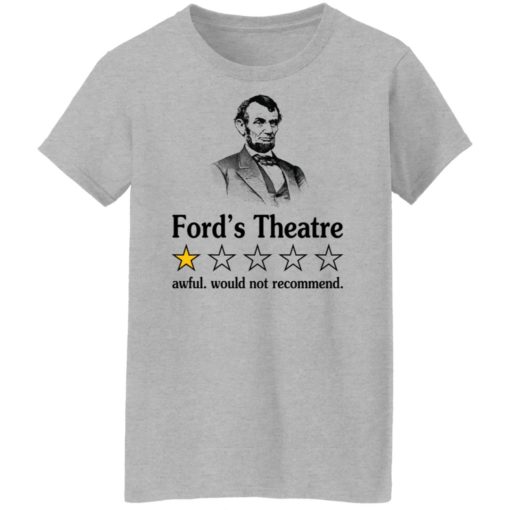 Ford’s theatre awful would not recommend shirt