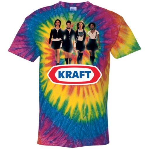 Kraft Light as a cheddar swiss as a board tie dye t-shirt