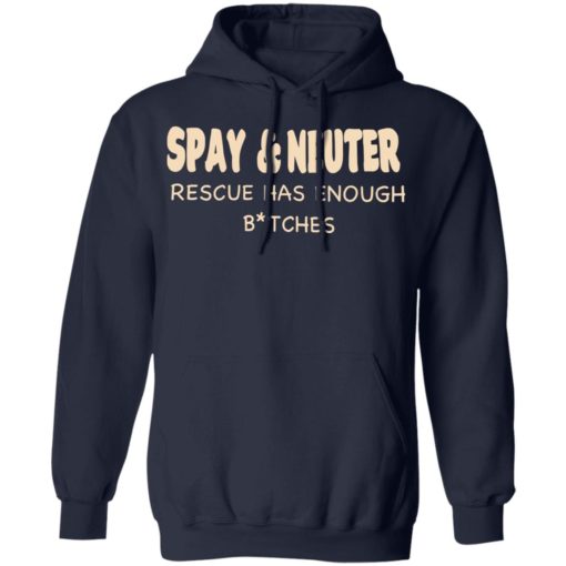 Spay and neuter rescue has enough b*tches shirt