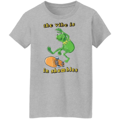 Frog the vibe is in shambles shirt