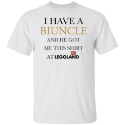 I have a biuncle and he got me this shirt at legoland shirt