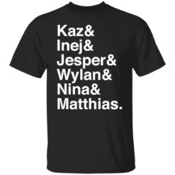 Kaz and Inej and Jesper and Wylan and Nina and Matthias shirt - Z65 Crewneck Pullover Sweatshirt, Navy