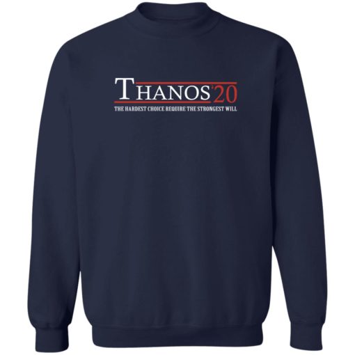 Thanos’20 the hardest choice require the strongest will shirt