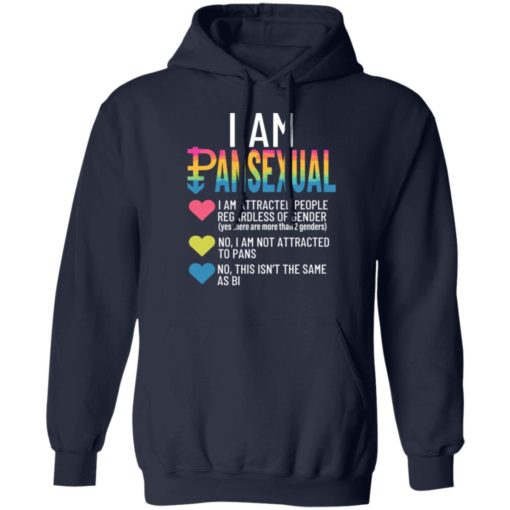 I am pansexual i am attracted people regardless of gender shirt