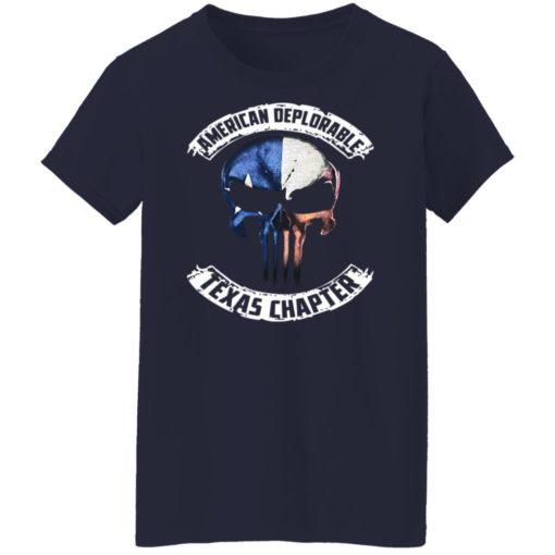 Skull american deplorable texas chapter shirt