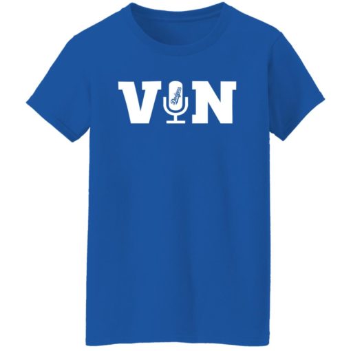 Vin Scully microphone shirt