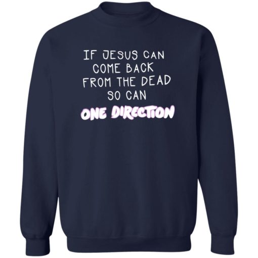 If jesus can come back from the dead so can one direction shirt