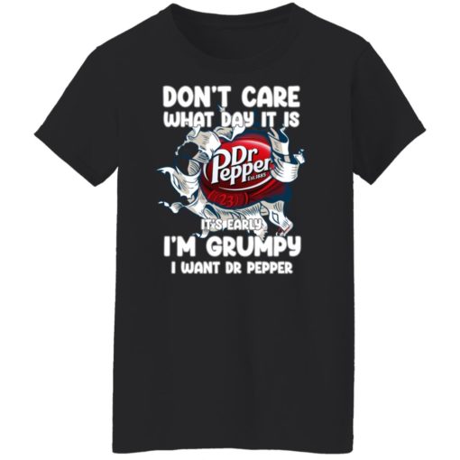 Don’t care what day is it dr pepper est 1885 shirt