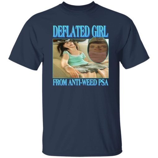 Deflated girl from anti-weed psa shirt