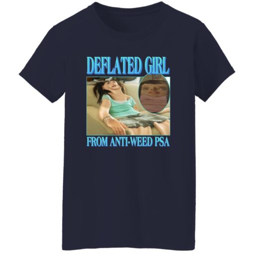 Deflated girl from anti-weed psa shirt
