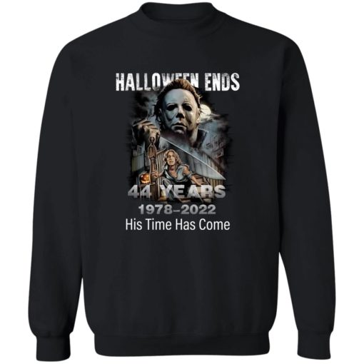 Michael Myers halloween ends 44 year 1987 2022 his time has come shirt