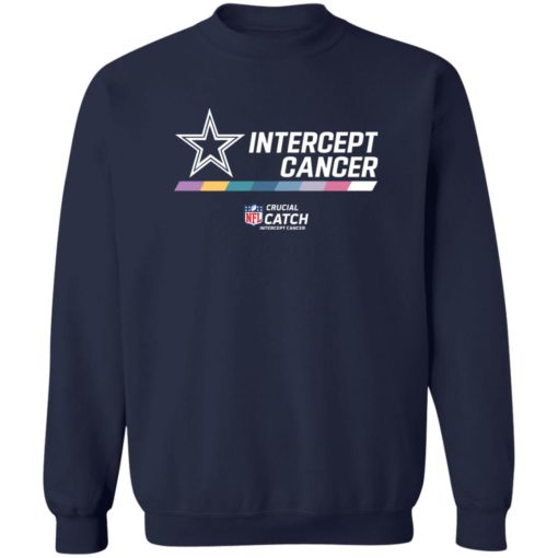Intercept cancer cowboy sweatshirt