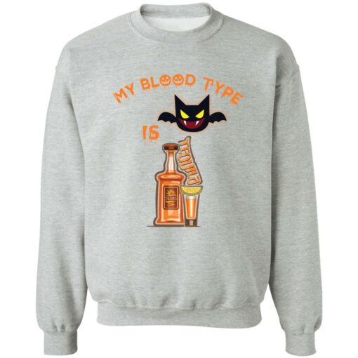Bat my blood type is tequila shirt