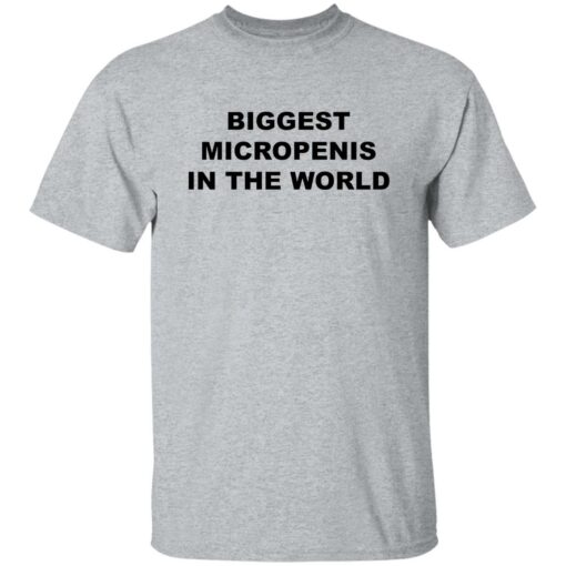 Biggest micropenis in the world shirt