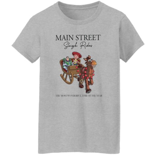 Main street sleigh rides the most wonderful time of the year shirt