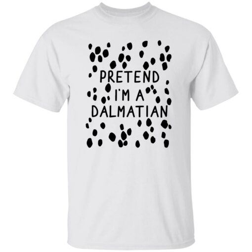 Pretend dalmatian Halloween DIY costume shirt