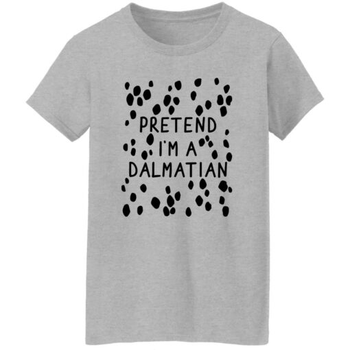 Pretend dalmatian Halloween DIY costume shirt