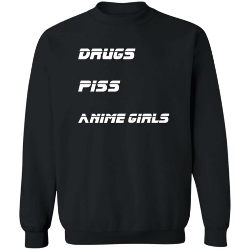 Drugs piss anime girls shirt