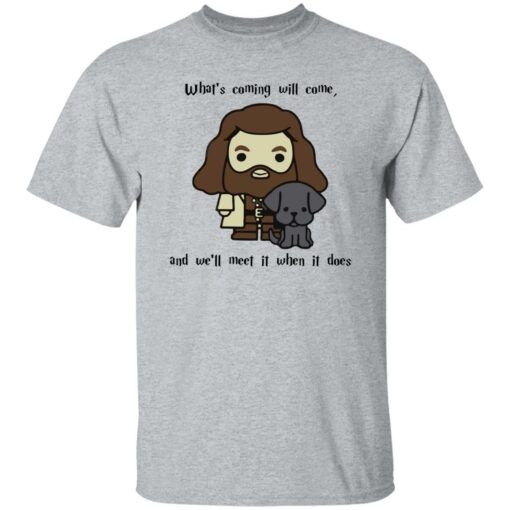 Hagrid What’s coming will come and we’ll meet it when it does shirt
