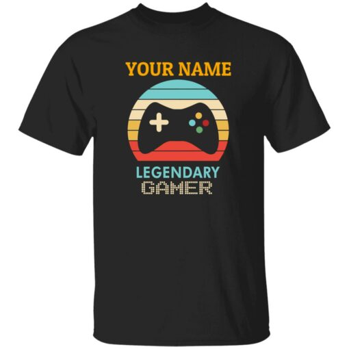 Personalized legendary gamer shirt