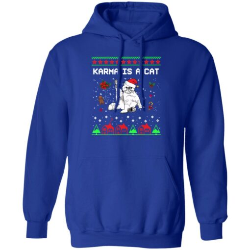 Karma is a cat Christmas sweater