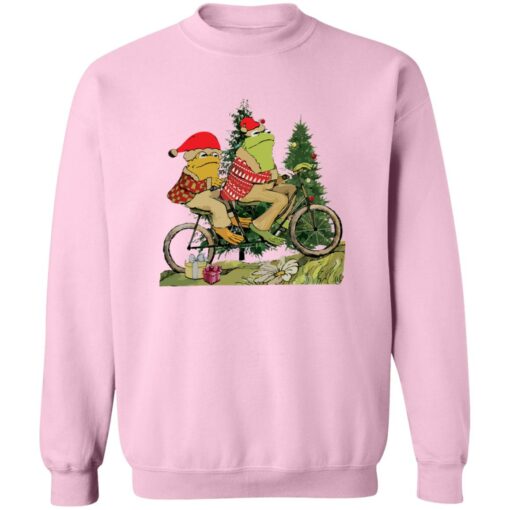 Frog and Toad on the bike Christmas sweatshirt
