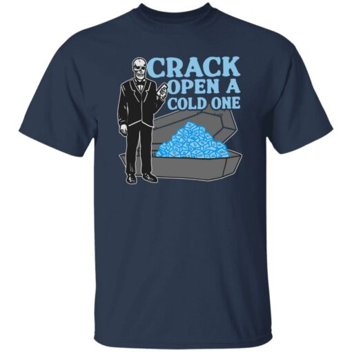 Skeleton Crack Open A Cold One Shirt
