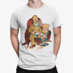 Homer Simpson And Bart Simpson Gangster Shirt