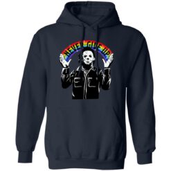 Michael Myers Never Give Up Rainbow Shirt