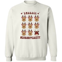 Embrace Neurodiversity Retro Christmas Shirt Sweatshirt