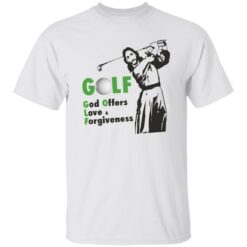 Jesus Golf God Offer Love And Forgiveness Shirt