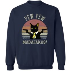 Black Cat Pew Pew Madafakas T-Shirt